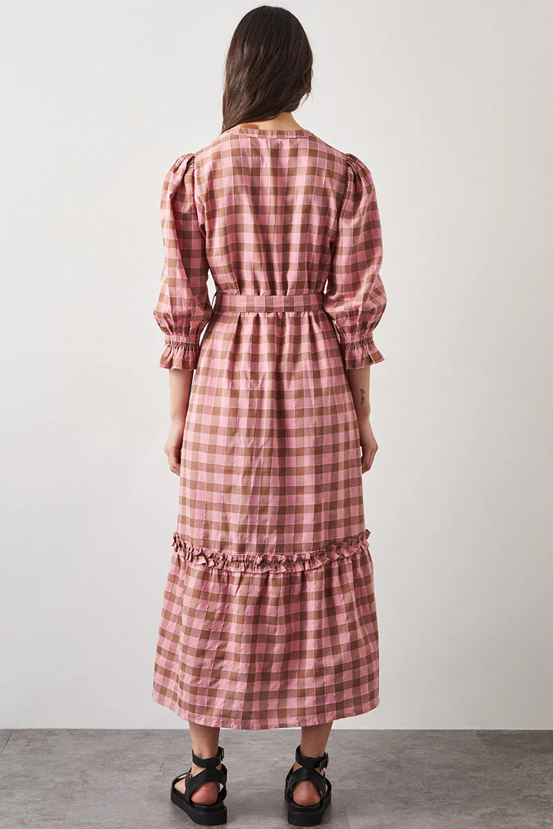 Alyessia Woven Gingham Dress - Image 4