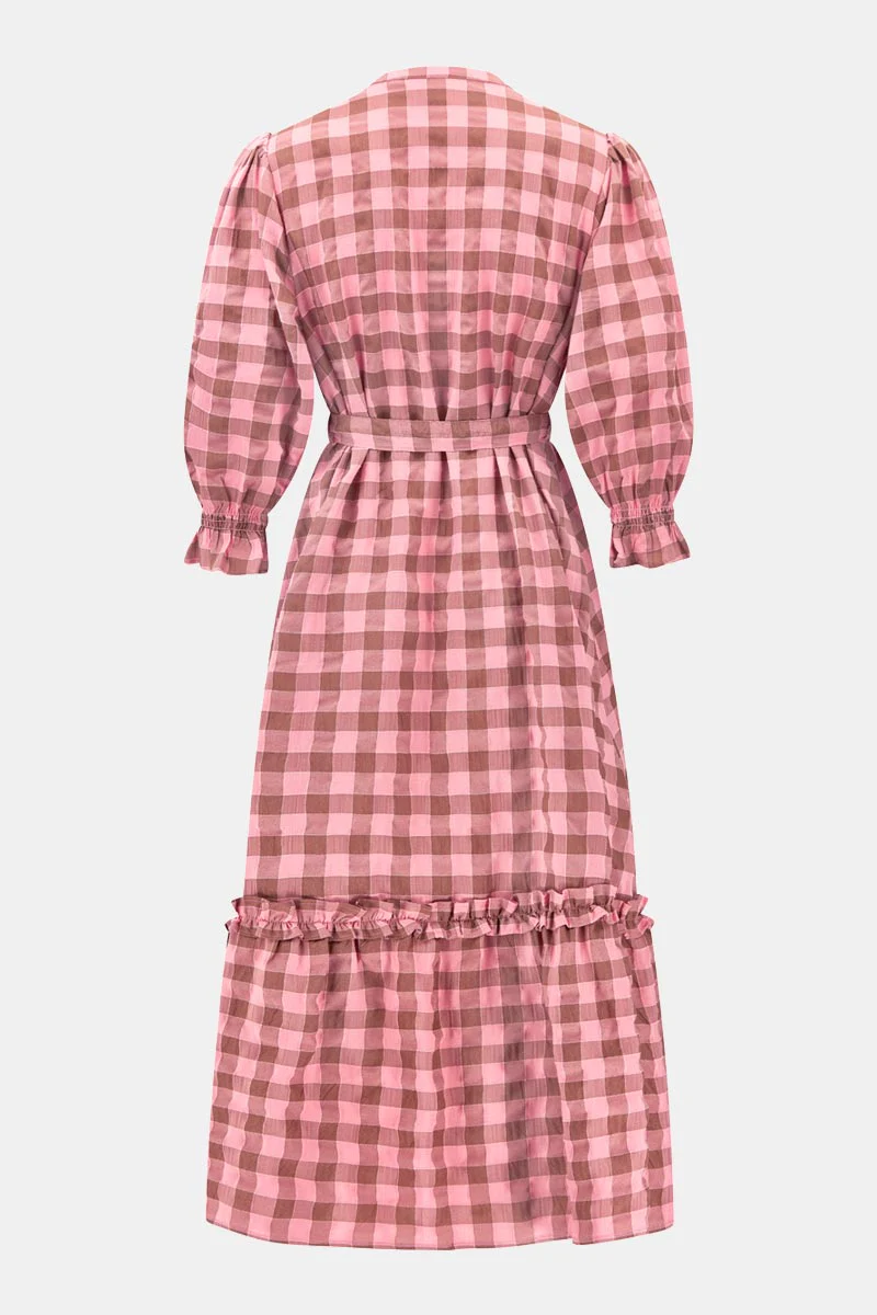 Alyessia Woven Gingham Dress - Image 6