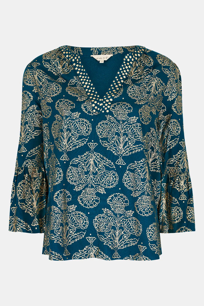 Aviana Floral Foil Blouse - Image 7