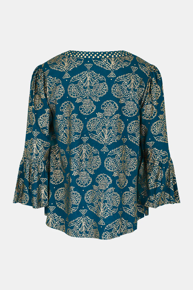Aviana Floral Foil Blouse - Image 8