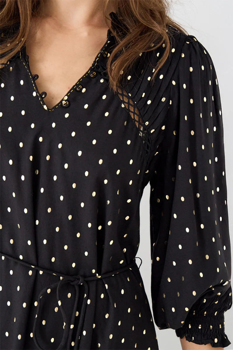 Brona Foil Spotted Dress - Image 3