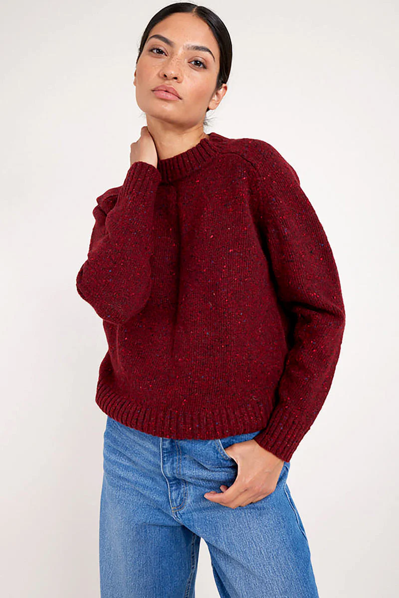 Carmine Donegal Merino Wool Jumper - Image 5