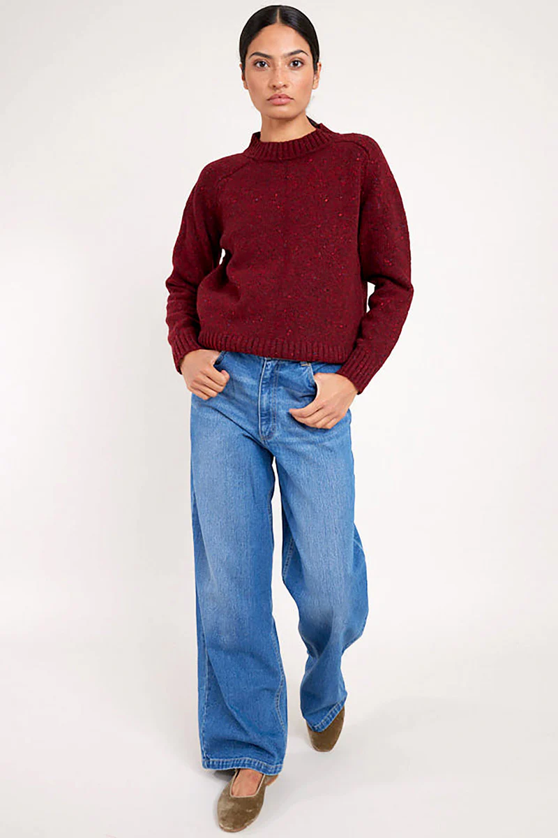 Carmine Donegal Merino Wool Jumper - Image 6