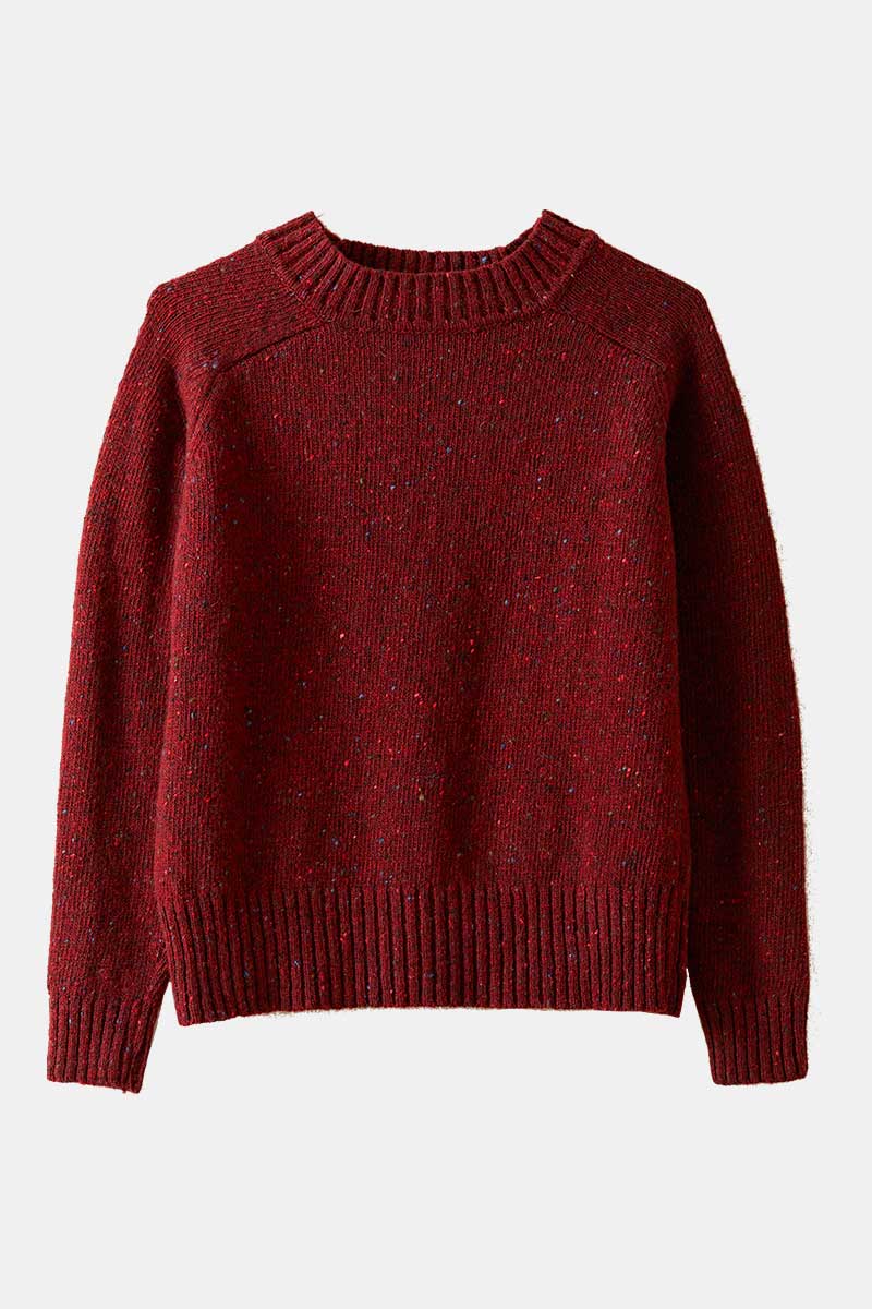 Carmine Donegal Merino Wool Jumper - Image 7