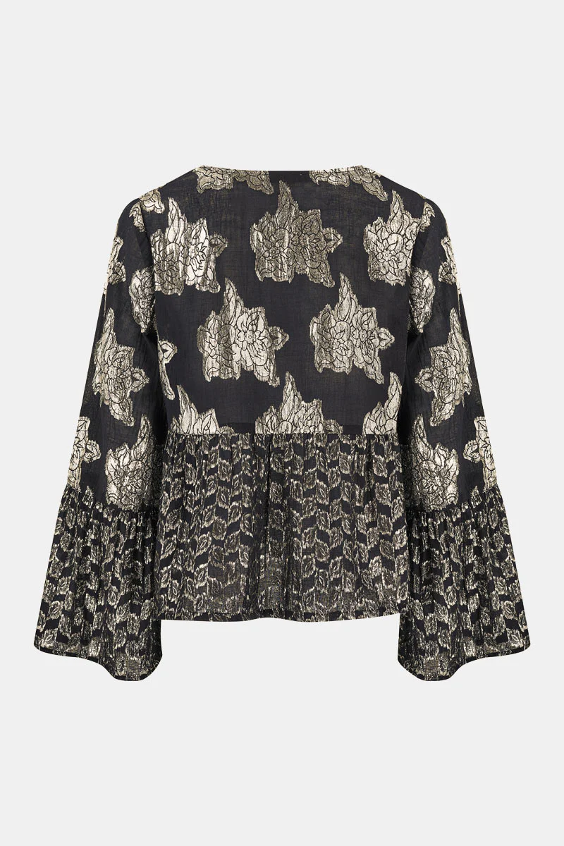 Caryl Champagne Lurex Top - Image 6