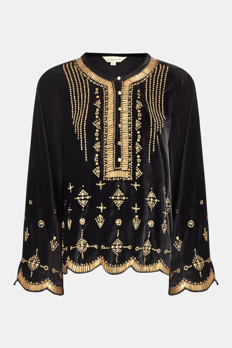 Elide Metal Sequin Top - Image 7