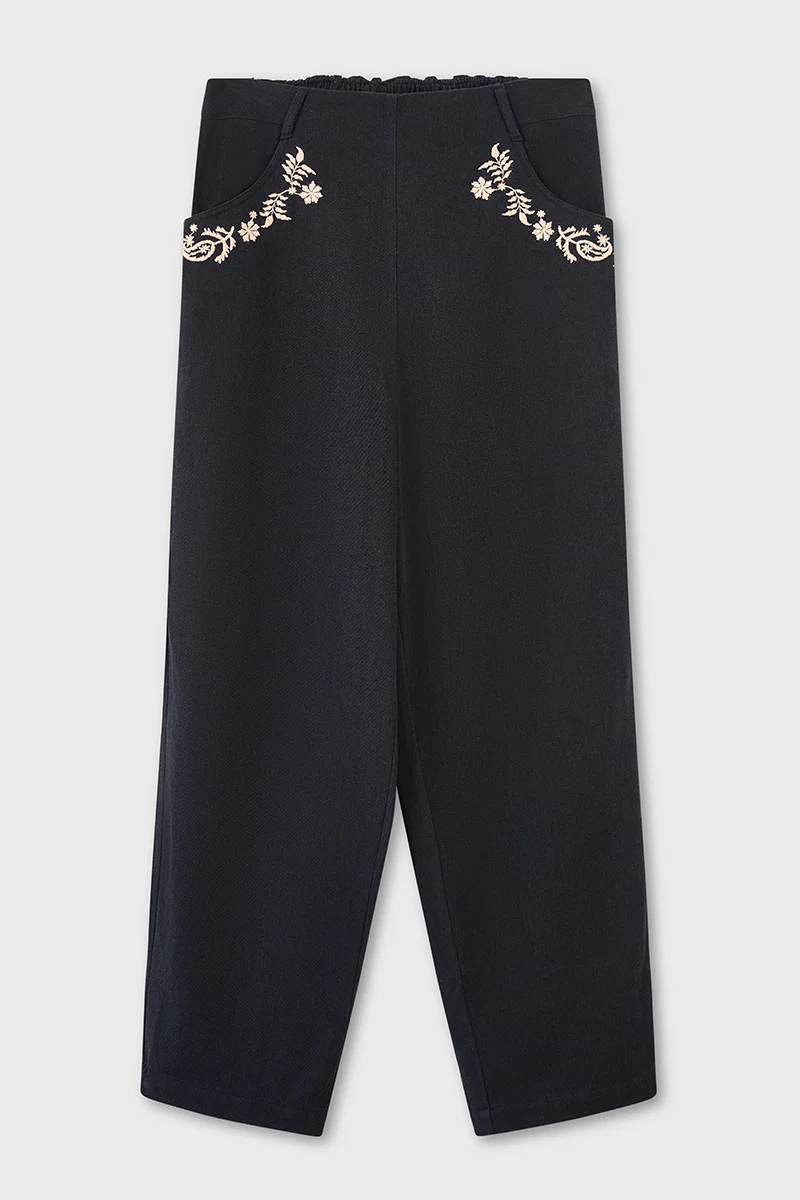 Esme Embroidered Trousers - Image 4