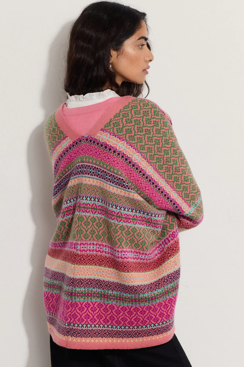 East x Oubas Fairisle Wool Cardigan - Image 3
