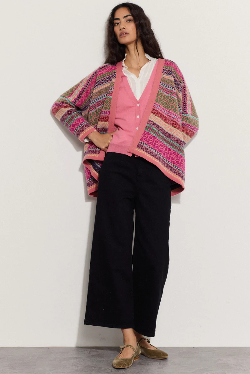 East x Oubas Fairisle Wool Cardigan - Image 5