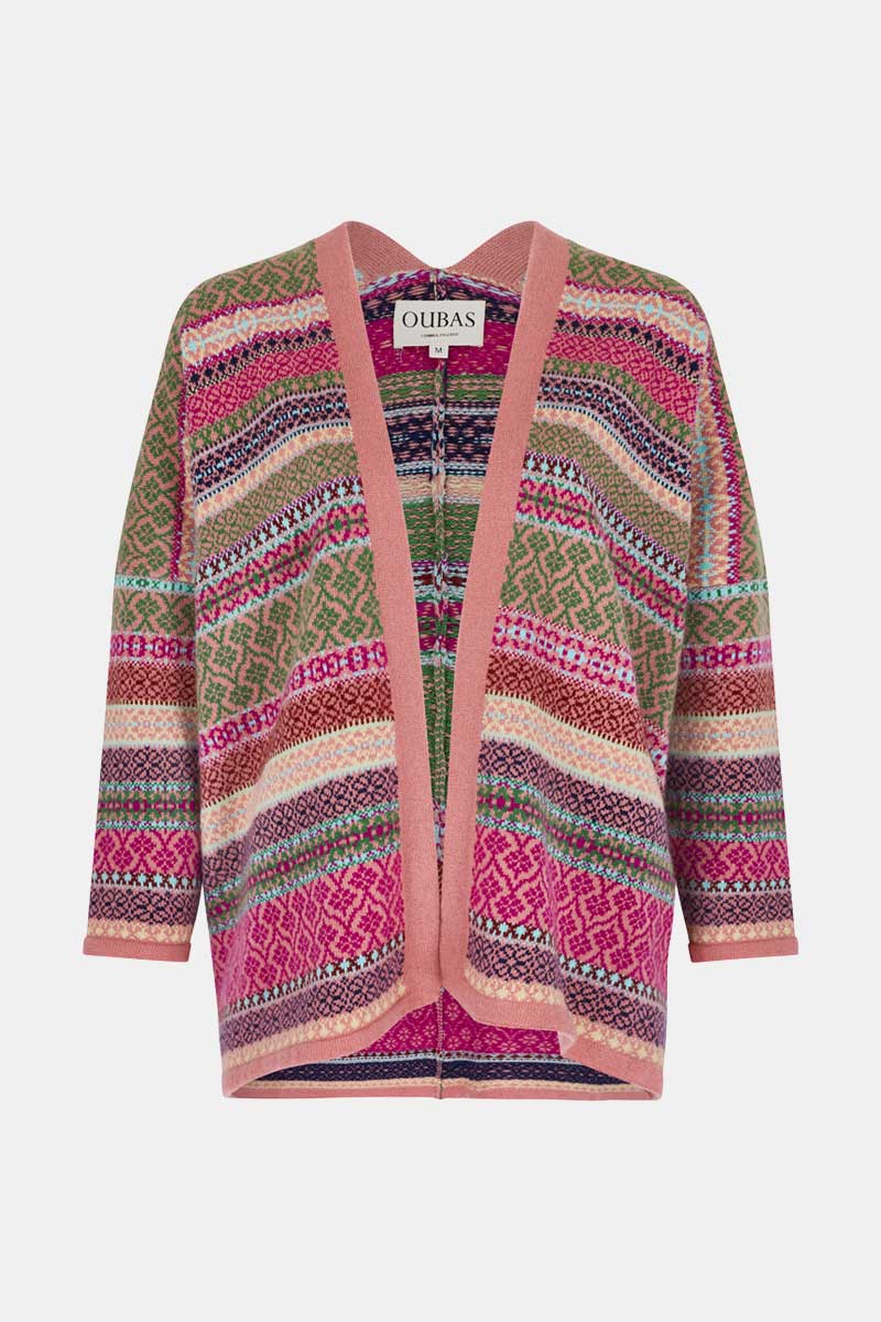East x Oubas Fairisle Wool Cardigan - Image 6