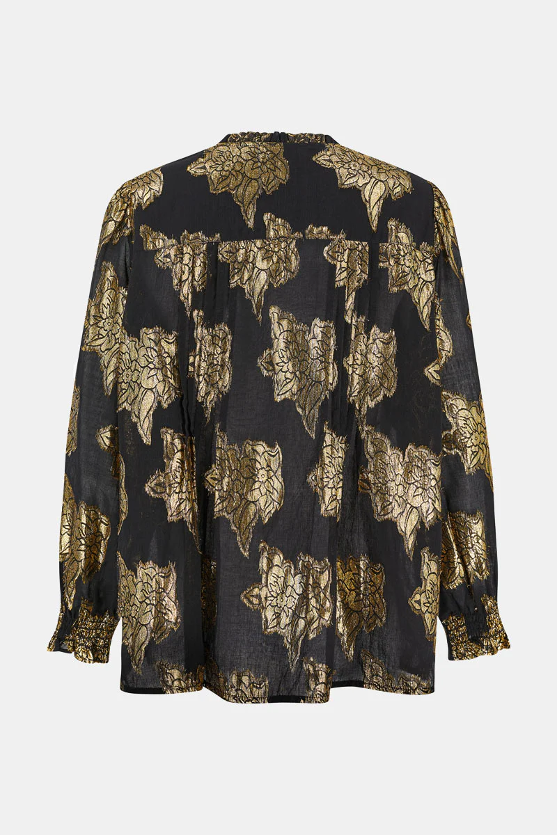 Gwen Gold Jacquard Top - Image 6