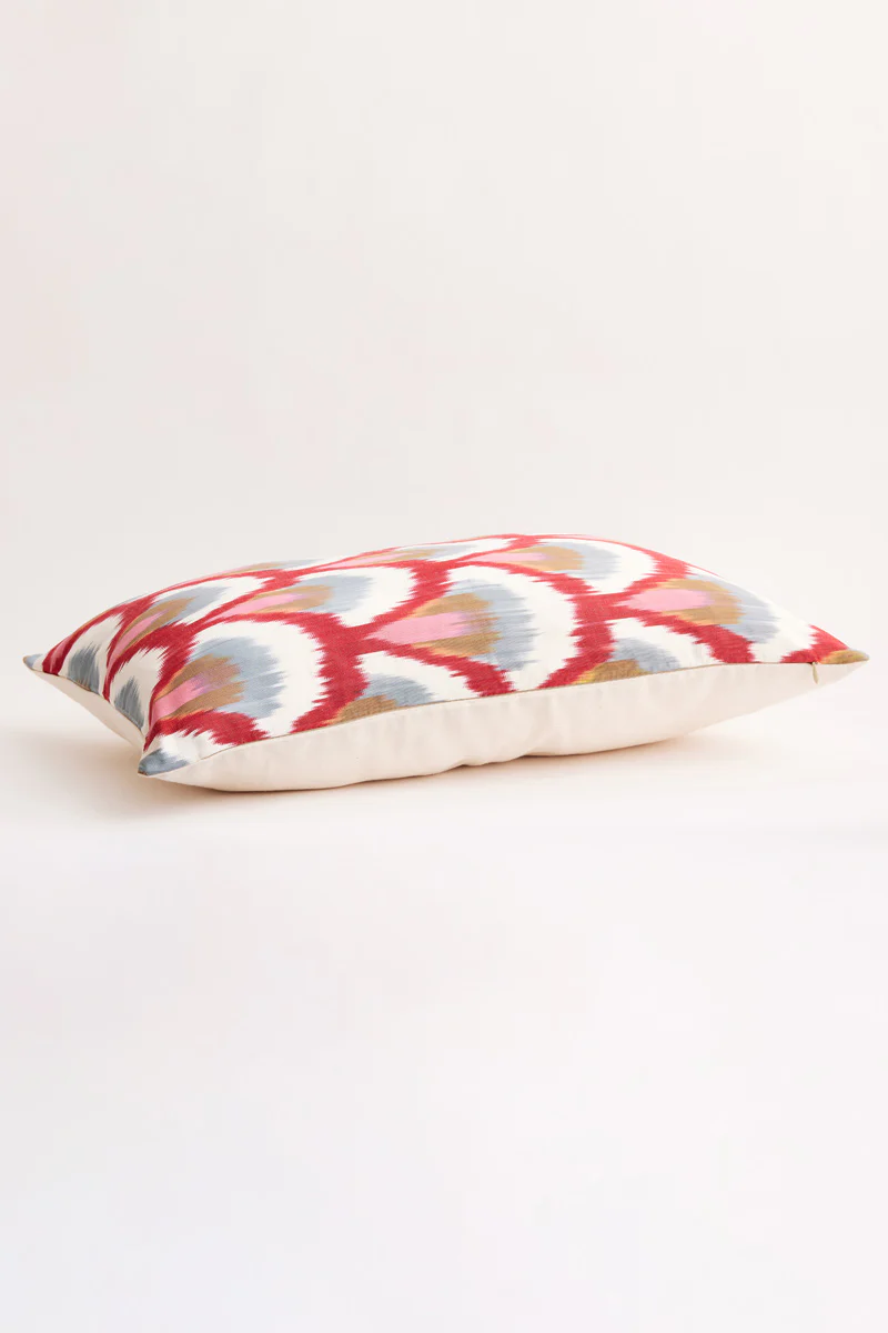 Ikat Silk Woven Cushion Cover - Image 3