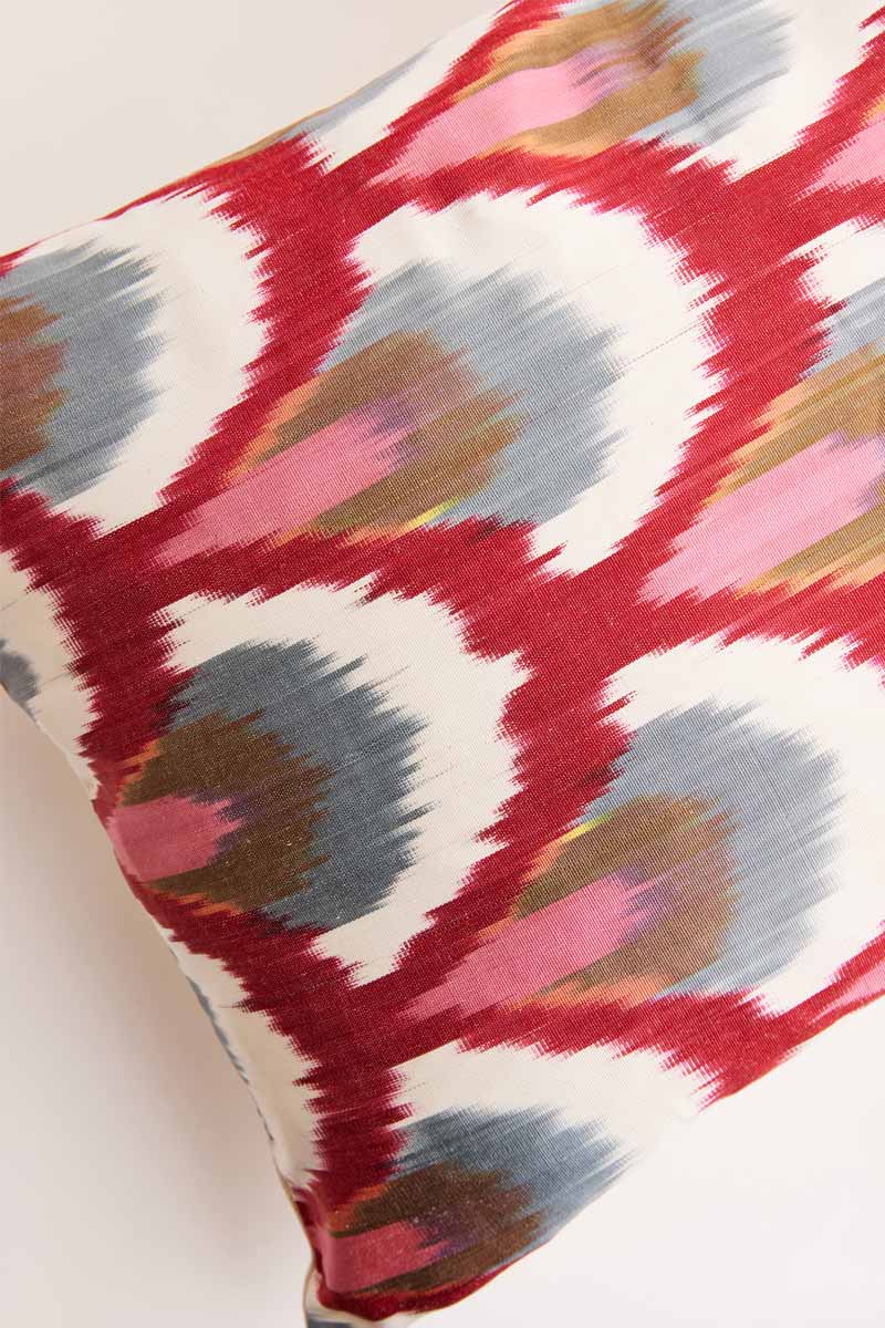 Ikat Silk Woven Cushion Cover - Image 4