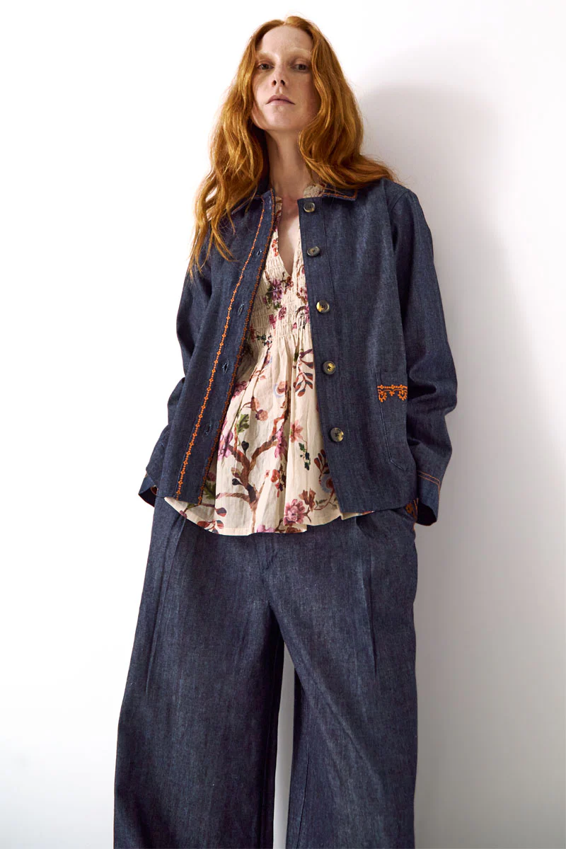 Jayla Denim Embroidered Jacket - Image 3