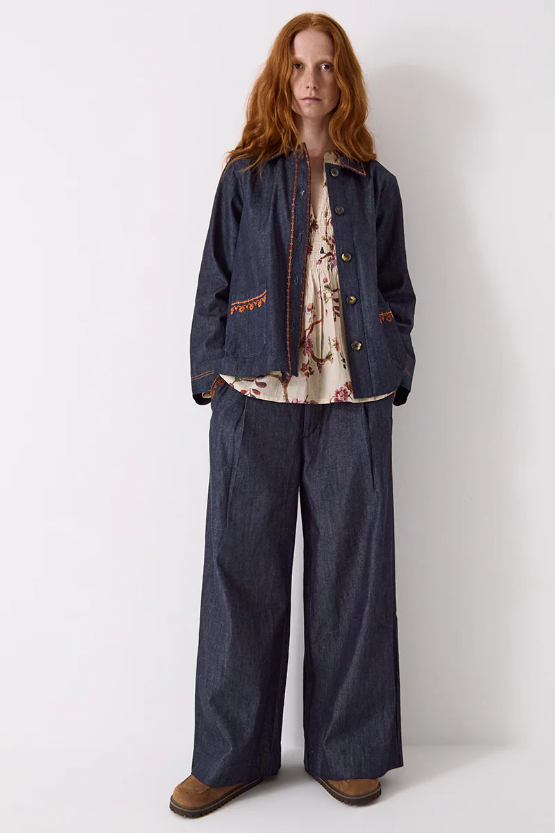 Jayla Denim Embroidered Jacket - Image 5