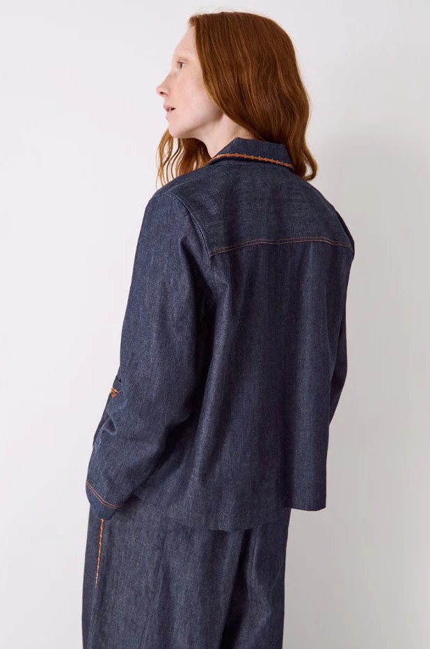 Jayla Denim Embroidered Jacket - Image 6