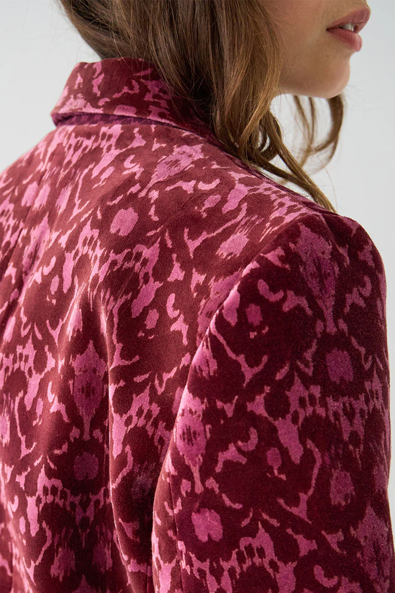 Jude Velvet Printed Blazer - Image 6