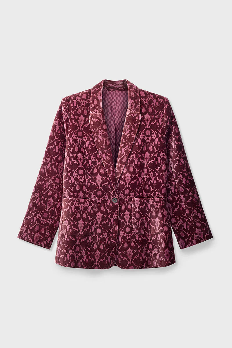 Jude Velvet Printed Blazer - Image 7