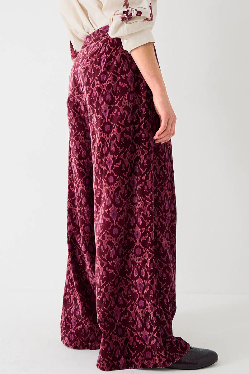 Jude Velvet Printed Trouser - Image 5