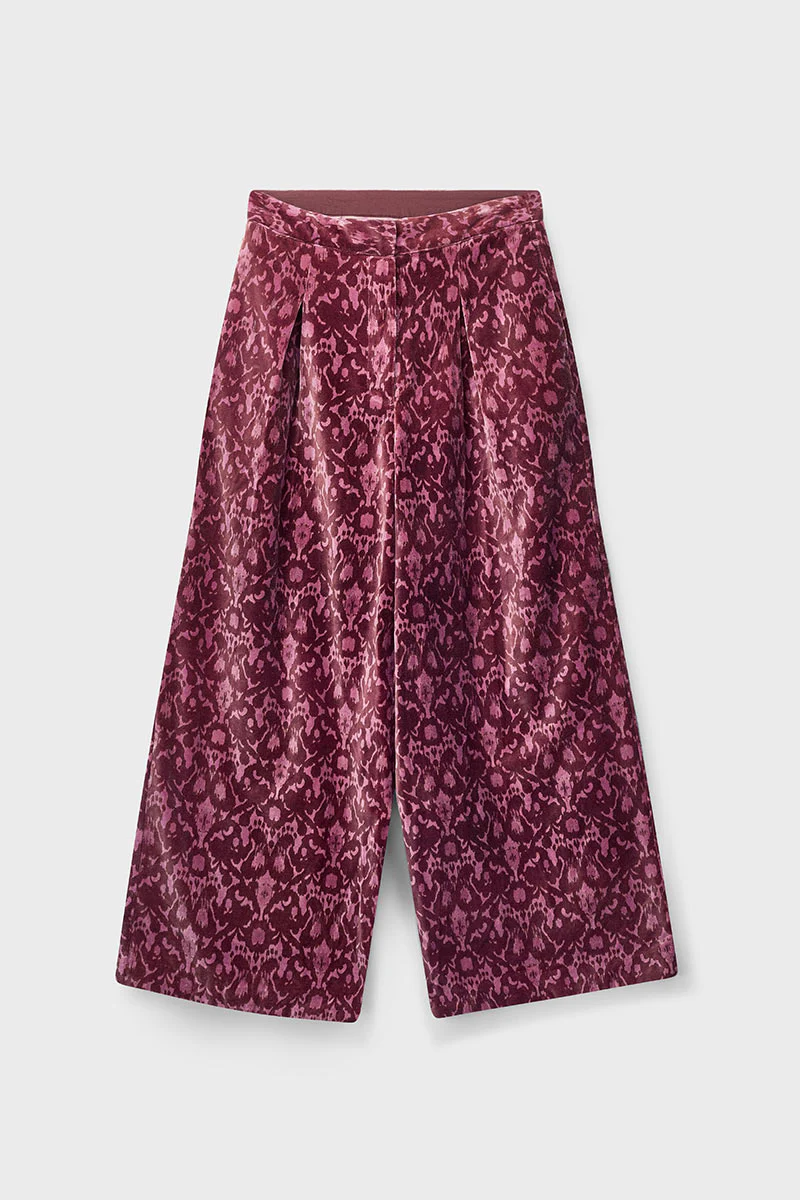 Jude Velvet Printed Trouser - Image 6