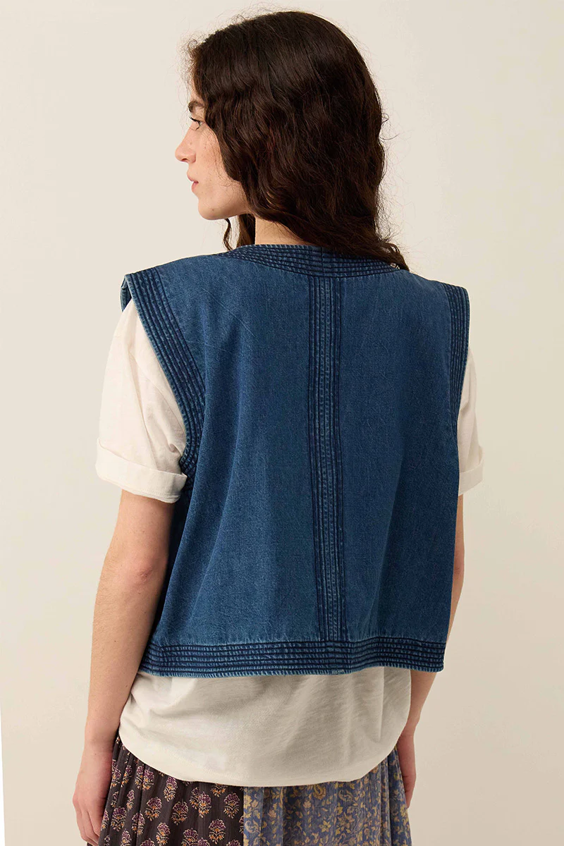 Juna Denim Gilet - Image 3