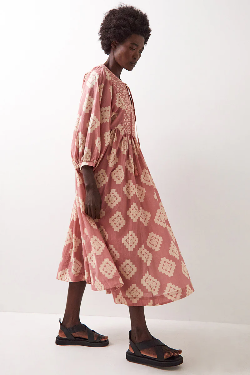 Kaira Cotton Midi Dress - Image 3