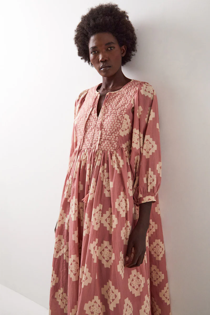 Kaira Cotton Midi Dress - Image 4