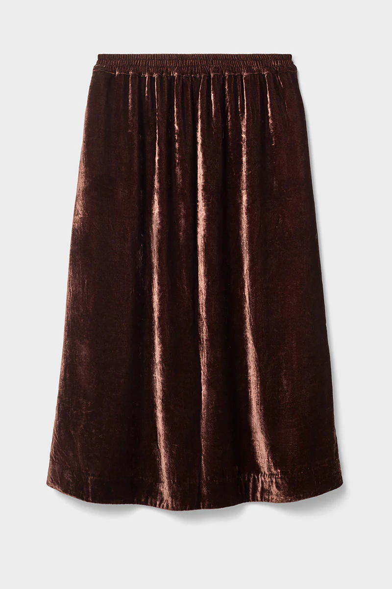 Laurie Velvet Midi Skirt - Image 4