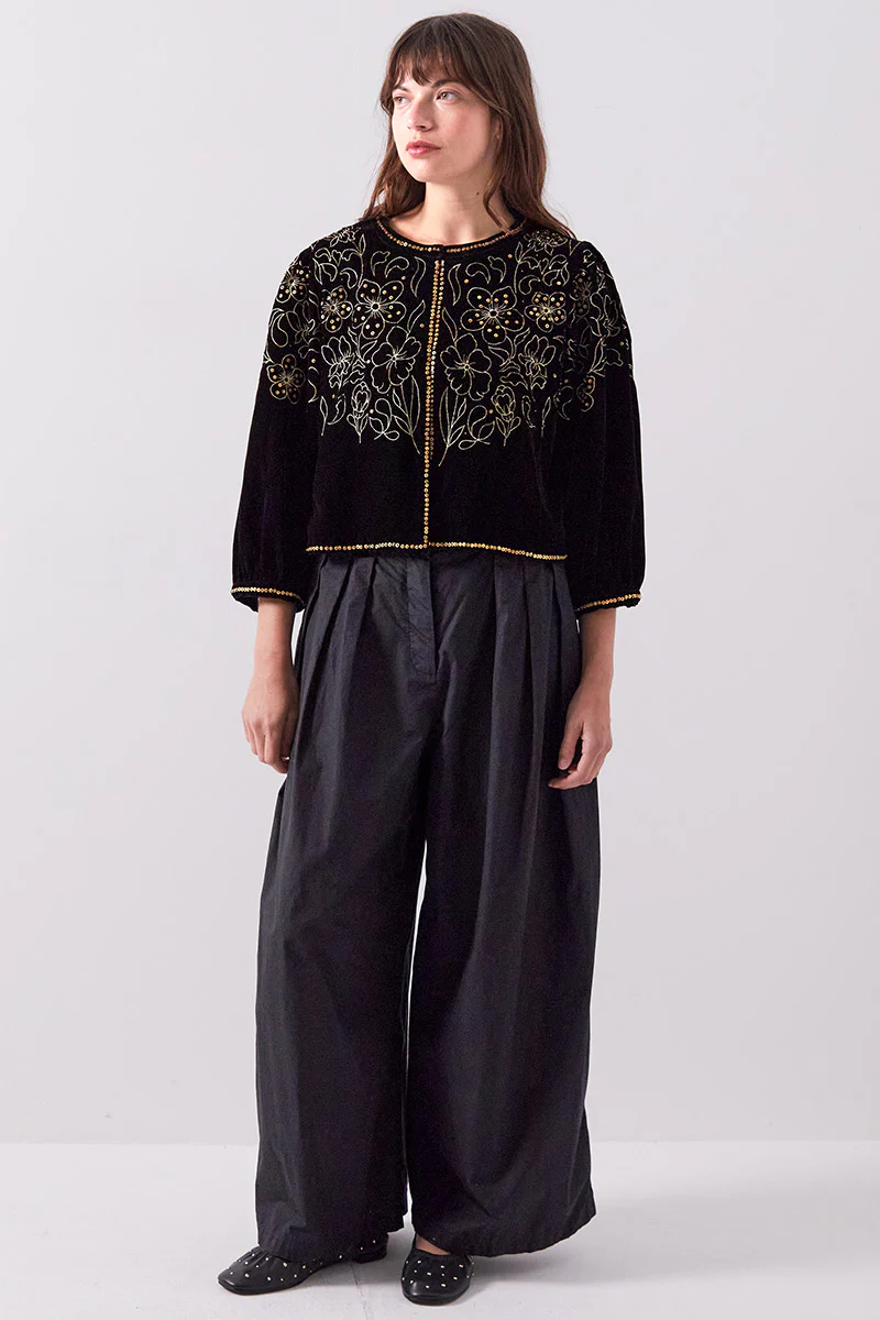 Laurie Velvet Embellished Jacket - Image 5