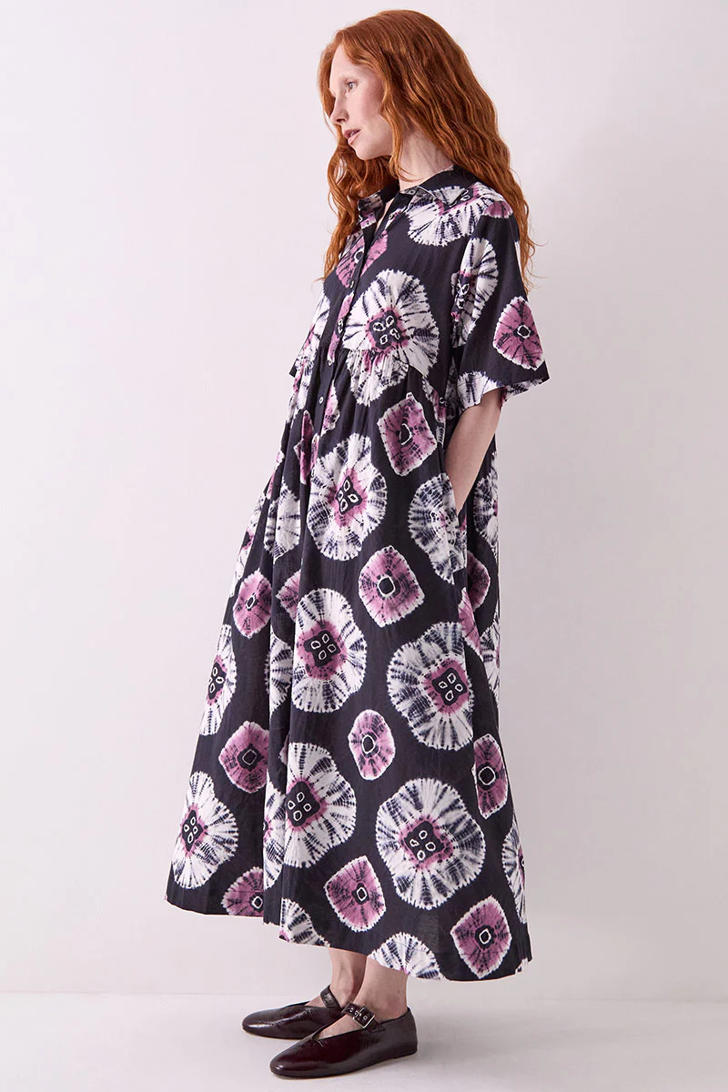 Lucia Tie-Dye Cotton Dress - Image 6