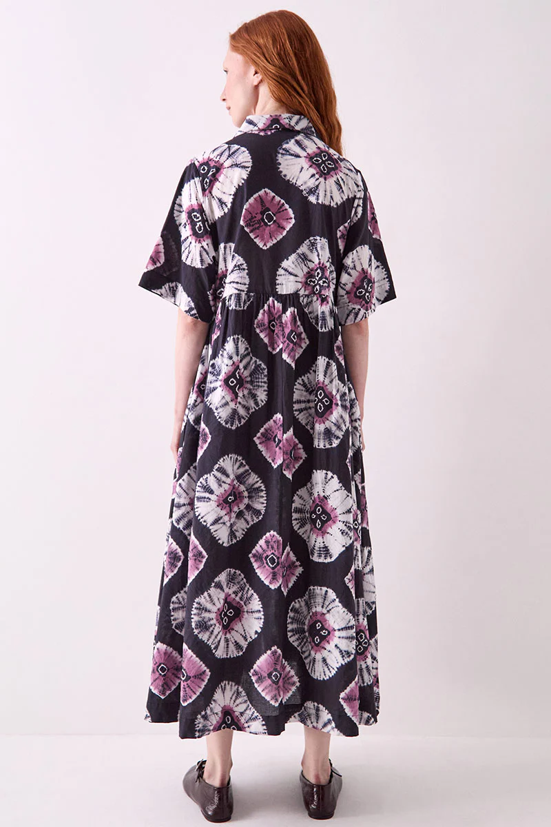 Lucia Tie-Dye Cotton Dress - Image 7