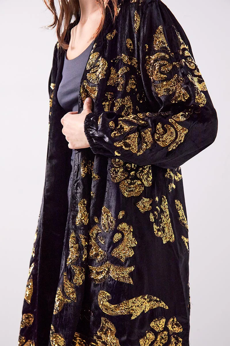 Orla Embellished Velvet Jacket - Image 3