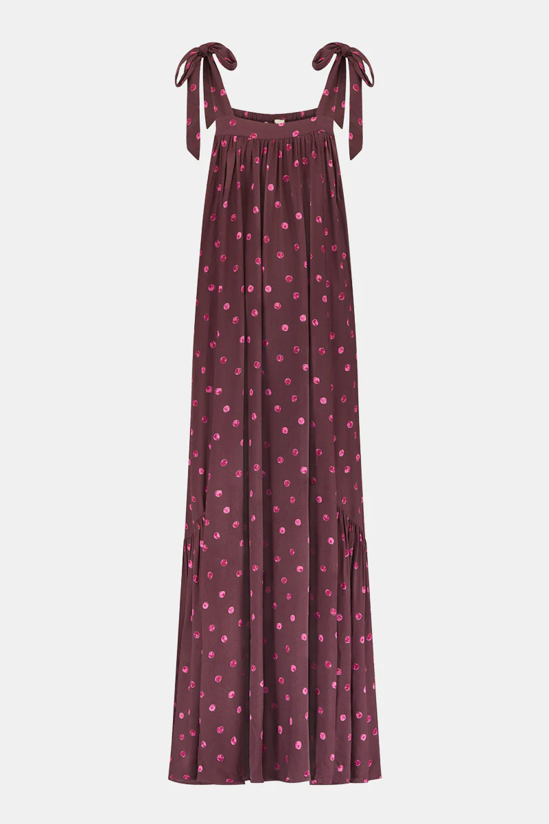 Paola Spot Sleeveless Dress - Image 9