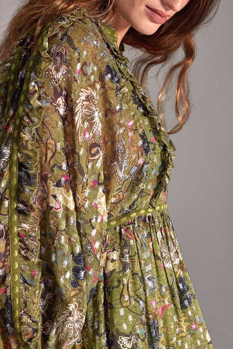 Tahani Lurex Printed Dress - Image 4