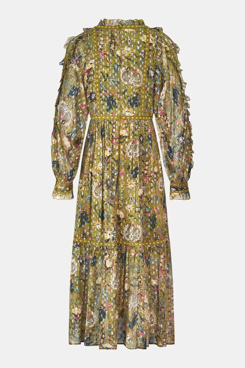 Tahani Lurex Printed Dress - Image 9
