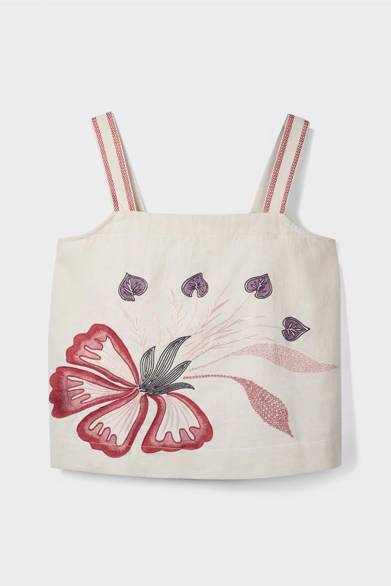 Zhandra Embroidered Cami Top - Image 6